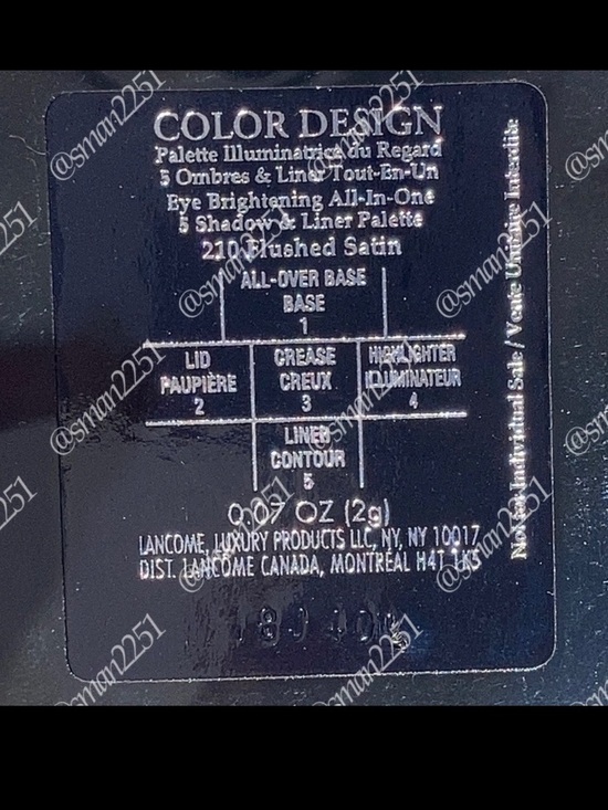 💖NEW!💖 Lancôme 210 Flushed Satin Color Design Eyeshadow Palette BRAND NEW! - Picture 6 of 6